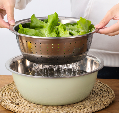 5-Piece Deep Stainless Steel Mixing Bowl Set