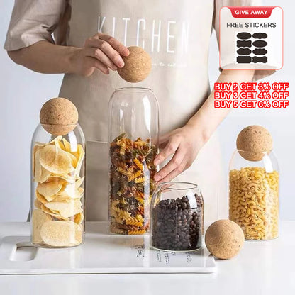 Lead-Free Glass Jar with Lid