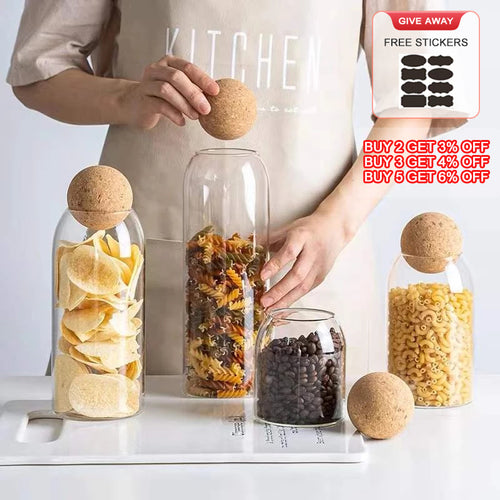 Lead-Free Glass Jar with Lid