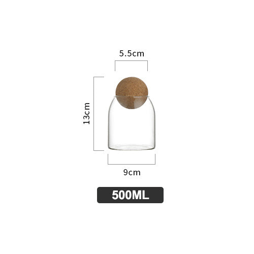 Lead-Free Glass Jar with Lid