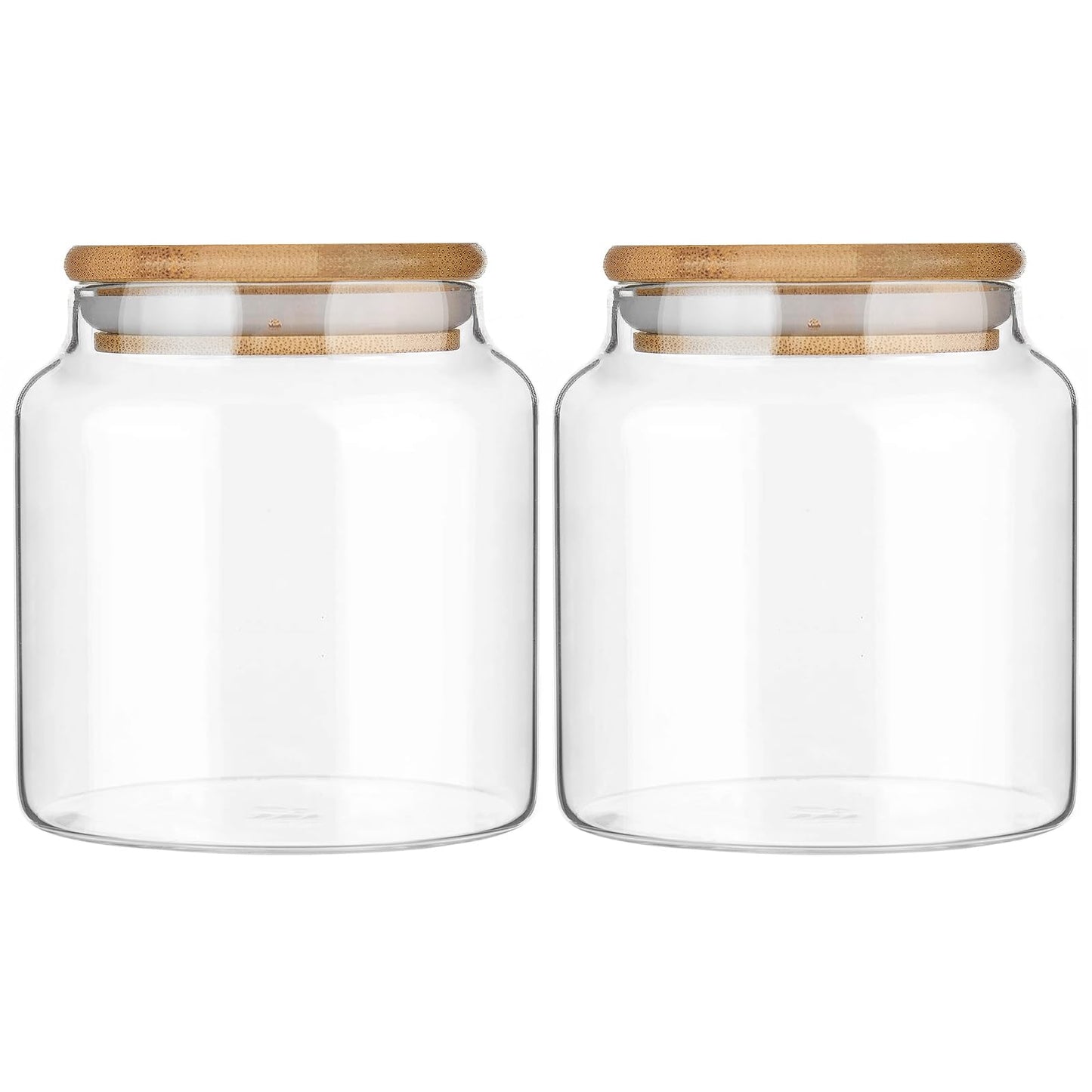 Glass Storage Jar with Bamboo Lid