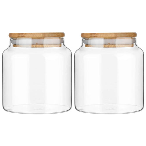 Glass Storage Jar with Bamboo Lid