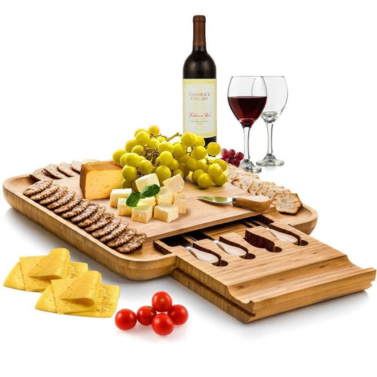 Bamboo Cheese Board & Charcuterie Set
