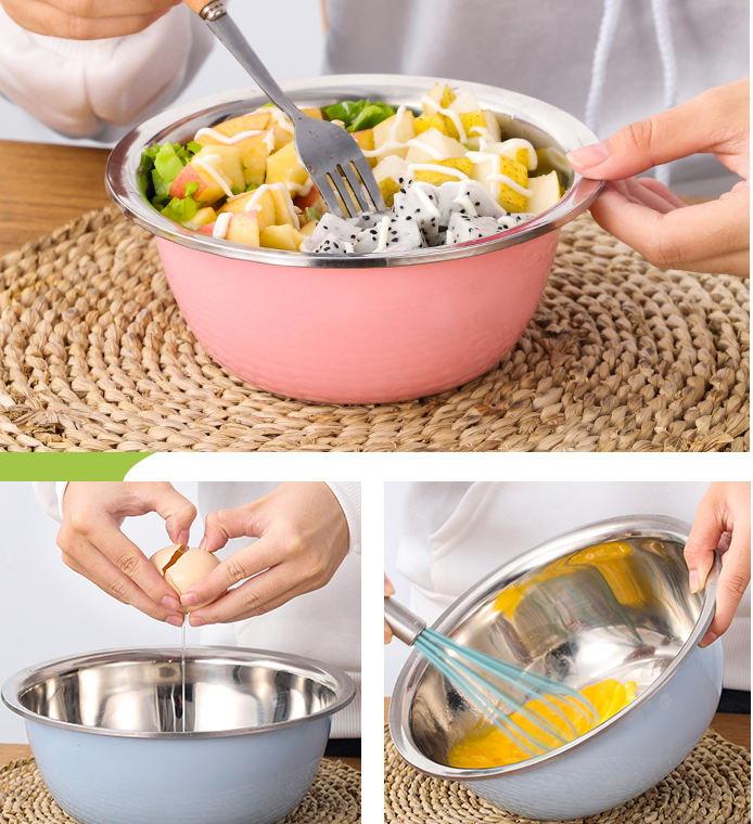 5-Piece Deep Stainless Steel Mixing Bowl Set