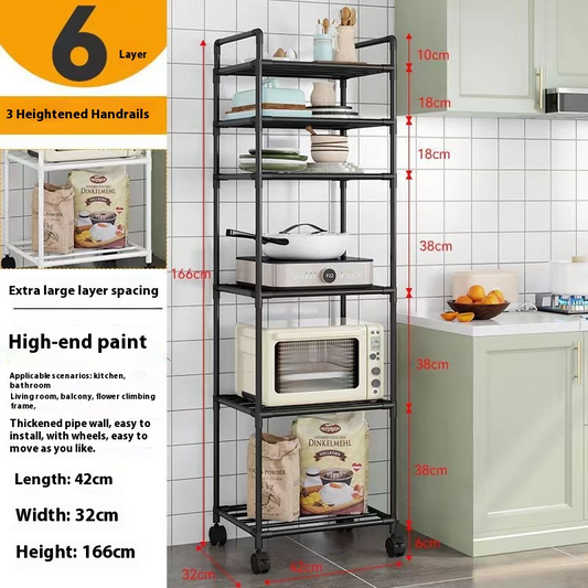 Rolling Storage Shelf Trolley